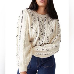 & Other Stories Cable Knit Sweater